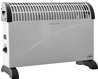 Neo Radiator Convector Heater 750W 1250W 2000W 3 Heat Settings Free Standing Thermostat Control
