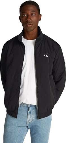 Calvin Klein Uomo Giacca Padded Harrington Calda, Nero (Ck Black), XXS