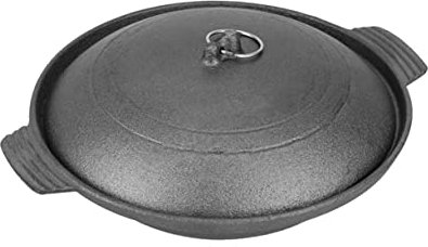 MAGICLULU Olla De Barro De Hierro Fundido Resistente Para Guisar Pollo y Arroz Cazuela Casera Hogar Olla De Arroz Pollo Estofado Para Cena Familiar