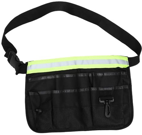 OSALADI Adjustable Reflective Gardening Tool Belt for Men Waist Bag Heavy-Duty Utility Belt for Gardeners and Landscapers