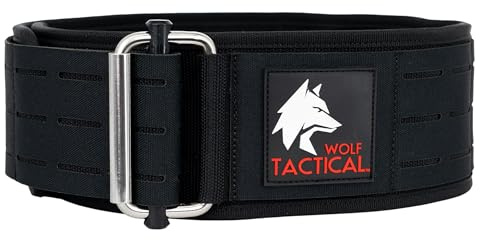 WOLF TACTICAL Gewichthebergürtel (Schwarz, XXL (45-50))