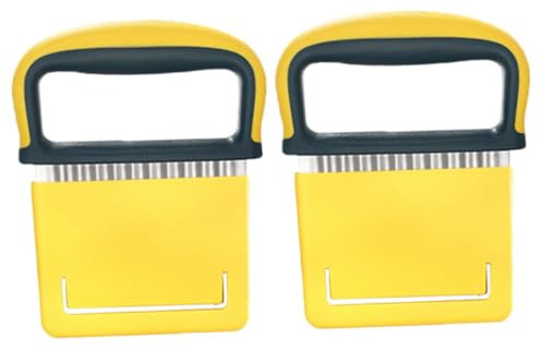 COLLBATH Mehrzweck Gemüseschneider Wellenschneider Für Gemüse Und Pommes Edelstahl Kartoffelschneider Gemüse Cutter Pommesschneider