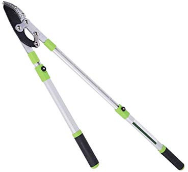 XAoSCd Handheld Extendable Garden Shears Telescopic Bypass Loppers Heavy Duty Garden Branch Cutter Cutting Capacity Anvil Hand Pruner Ergonomically Non-Slip Handles,