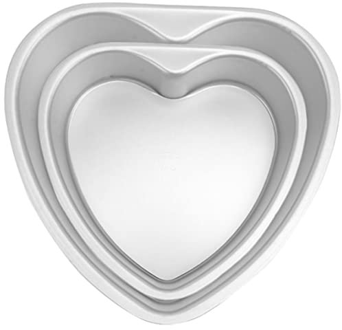 Amosfun 2pcs Heart Baking Pan Mold Reusable Smooth Easy to Store Suitable for Home Professional Non-Stick