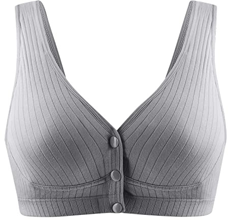 Brassière Femme Ouvert Devant en Coton sans Armature Soldes Soutien Gorge de Sport Femmes en Coton pour Adolescentes Ouverture Devant Soutien-Gorge de Sport sans Coutures pour Quotidien Sport Yoga