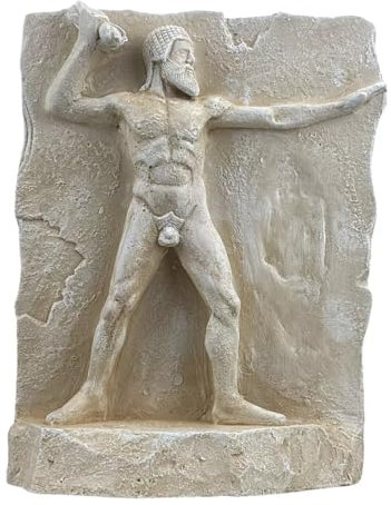 Neptune Poseidon of Artemision God of Sea Relief Wall Decor Sculpture