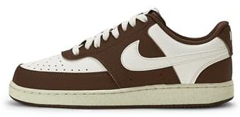 Nike Women's Court Vision Low Nubuck Shoes, Sail/Sail-Cacao Wow-Coconut Milk, 7.5