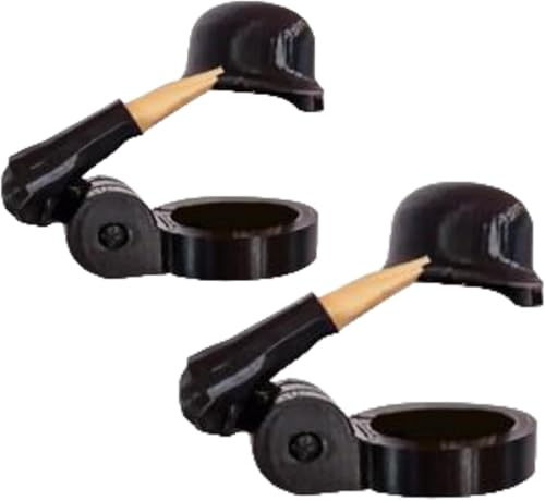 Bierhelm Soldat Salute, Bierflaschen Helm,Flaschenverschluss Bierflaschen Lustiger Salute Soldaten Bierhelm Wiederverwendbar,Dekorative Kappen FüR Party Bar Veteranen Enthusiasten (BlackB 2PCS)