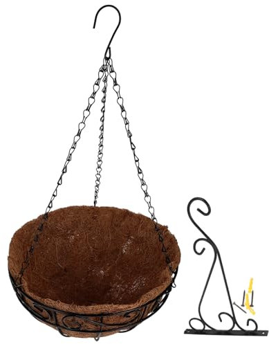 TOYANDONA Maceta Colgante Grande para Exterior Cesta para Orquídeas Estilo Moderno