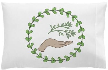 CafePress Herbal Therapy Wreath Standard Size Pillowcase, Lumbar Cover Fleece