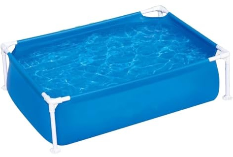 piscina Marco Elevado Acero Pro Rectángulo Familiar Exterior Jardín (120 * 92 * 33cm)