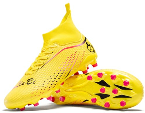 WOWEI Botas de Futbol Hombre Profesionales Zapatillas de Futbol Spike Aire Libre Atletismo Entrenamiento Calzado de Futbol Tacos Training Deporte