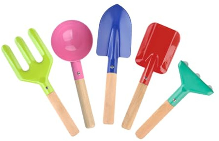 DOITOOL Utensili da Giardino Compatti e Leggeri Badile e Rastrello Multiuso per Orto Prato e Fioriere Superficie Lucidata Resistente e Facile da Pulire Attrezzi Manuali Essenziali per