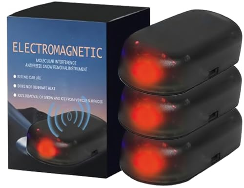 Kouamor Anti Frost Auto, Auto Interferenz Antifrost GeräT, Elektromagnetische Molekulare Interferenz Frostschutzmittel SchneeräUmungswerkzeug, Scheibenenteiser Auto, Auto Anti Frost GeräT (A-3)