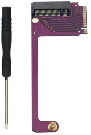 suckoo Adaptador de disco duro SSD de alta capacidad para dispositivos de mano Rog Ally 2230 a 2280, adaptador M.2 NVME PCIE 4.0, tarjeta convertidora de 90 grados, componentes internos de palma