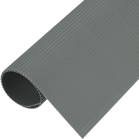 QUARKZMAN Vågiga kartongark 5 st 35 cm x 25 cm x 1,2 mm grå kartong för gör-det-själv hantverk