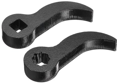 sourcing map 2PCS Pry Bar Wrench Adapter, 3/8 D Square Star-Shaped Carbon Steel Half Shaft Removal Tool Crowbar Wrench Adaptor Head Ratchet Tool for Tight Spaces Axle Automotive Car Repair