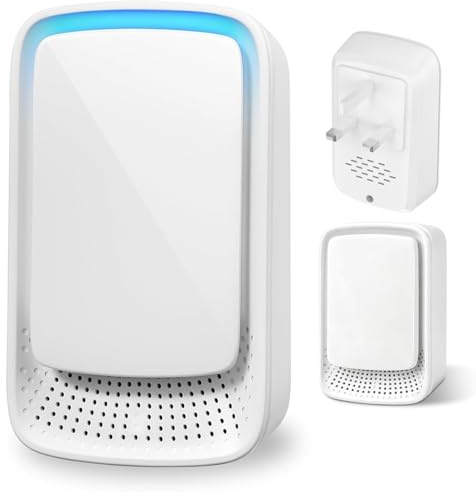 Mini Plug-In Air Purifier for Bedroom Home, 2-Pack Ionic Air Purifier for Pets/Smokers/Small Spaces, Effectively Removes Odours, Cooking & Dust - Quiet, No Filter & Easy to Use