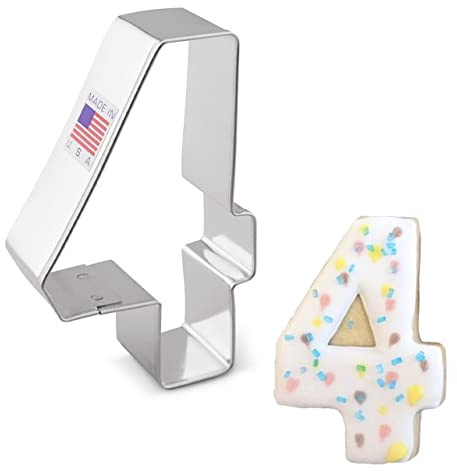 Ann Clark Cookie Cutters Número cuatro/#4, 8,26 cm