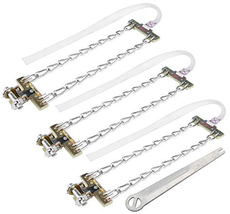 Cadenas Para Nieve 235-285mm 3 Unidades Antideslizantes Y Resistentes Para Coches Camiones Y SUV Con Fácil Instalación Y Máxima Tracción En Invierno