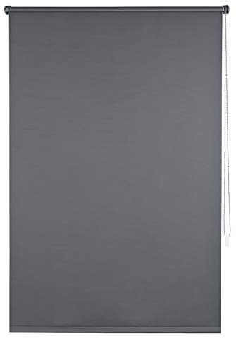 EUGAD Verdunklungsrollo ohne Bohren Thermorollo Klemmfix Seitenzugrollo mit gleichfarbige Zubehör und Beschichtung, Sonnen-, Sicht-Schutz usw. Klemmrollo für Fenster & Türen, Anthrazit 105x160 cm