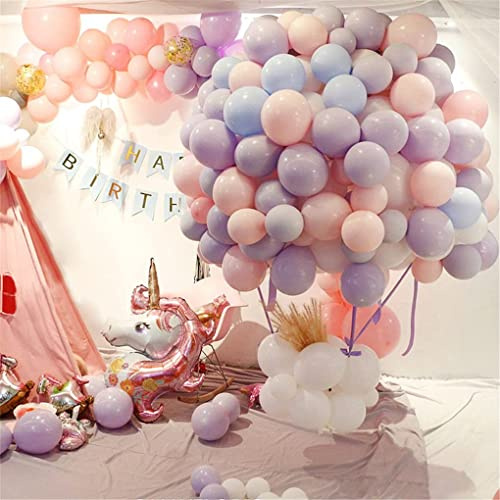 Luftballons Pastell 5 Zoll 200 Stück Bunte Mini Luftballons Regenbogen Candy Colored Latex Ballon für Geburtstag Einhorn Hochzeit Meerjungfrau Baby Partydekorationen