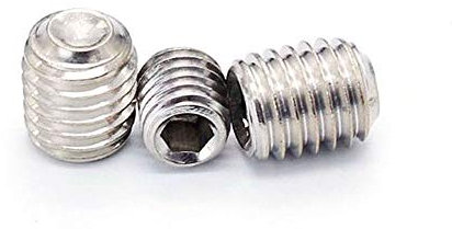 M2,5 x 10 mm Innensechskant-Gewindestift-Set, Madenschrauben, 304 Edelstahl, silberfarben (10 Stück)