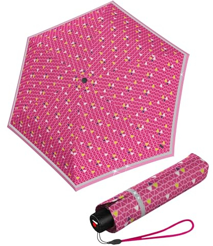 Knirps Kinder-Taschenschirm Rookie reflective triple - pink