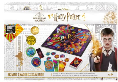 Cartamundi Harry Potter Skiving Snackbox Scavenge Board Game, Calling All Harry Potter Super-Fans! For 2 to 4 Players, Great Gift For Kids Aged 8+
