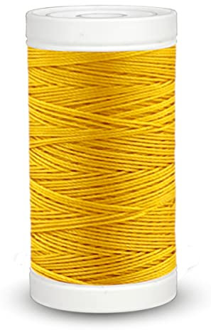 Ledergarn-Sattlergarn-Jeansgarn J20 Nähgarn Stärke 20, ca. 100 Meter (0006 - Gelb)