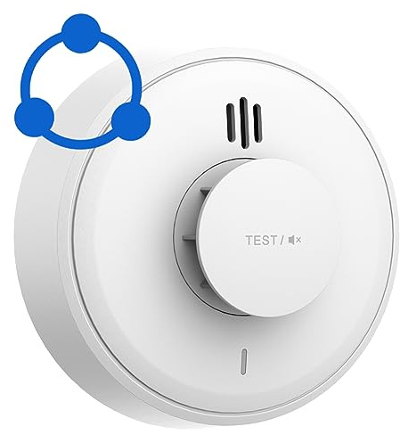 Heat Alarm for Kitchen, 10 Years Sealed Battery Life, Heat Detector for Kitchen, Wireless Interlinked Heat Alarm with Large Test/Mute Button, Easy Setup Linked Heat Alarm Conforms to BS 5446 Standard