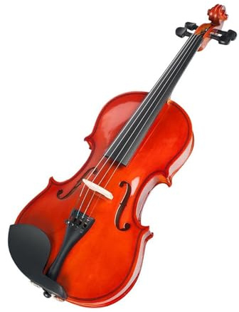 strumento violino Set Violino Acustico Misura 4/4-1/8 Corpo In Tiglio Raccordi In Legno Massello Nero Con Custodia Per Violino Poggiaspalla Corde Mute (Color : 1/2)