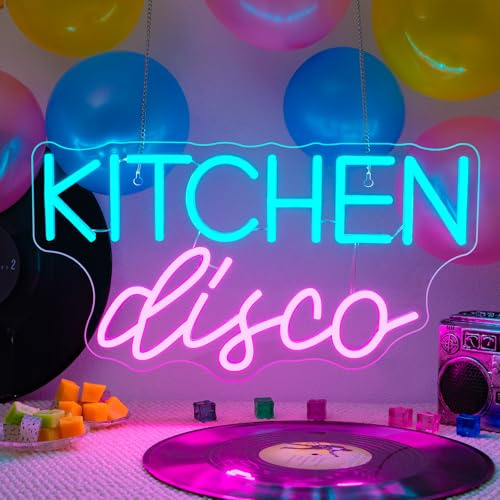 Kitchen Disco Neon Schild Bunt LED Wanddekoration Licht für Küchenparty