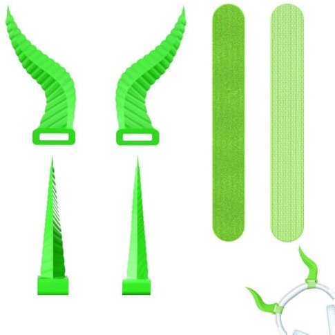 Cool Horns Headphone Attachment, Funny Gaming Headset Decor, Lovely Attachable Accessory for Headphones with Adjustable Straps