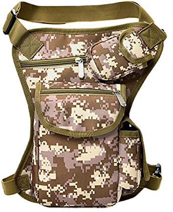 ZSXPBZL Beintasche,Beintasche Motorrad Männer Canvas Drop Bein Tasche Taille Tasche Hosen Tasche Hosen Tasche Hüfte Wiege Reise Multifunktionale Motorrad Messenger Schulter Tasche(5)