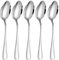 Lot de 5 cuillères à café en acier inoxydable, petite cuillère finition polie miroir. Cuillere au design moderne et élégant.