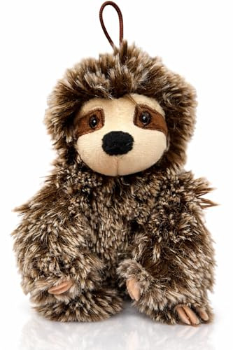 Faultier-Hundespielzeug mit Quietscher, mittelgroßes Spielzeug, kleine Hunde, Plüsch-Hundespielzeug, Mehrfarbig, 15,2 cm, offizielles Lizenzprodukt