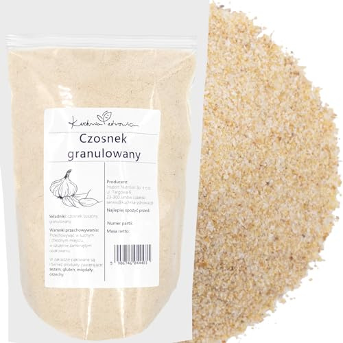 Knoblauch granuliert getrocknet 1 kg – Intensives Aroma & natürliche Würzkraft – Vielseitig für Grill & Küche – Ohne Zusatzstoffe – KUCHNIA ZDROWIA