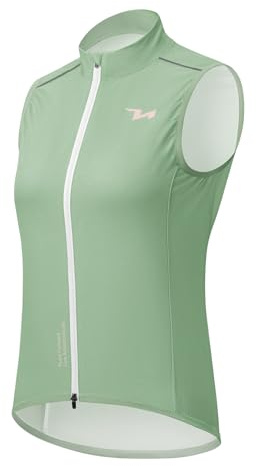 ROCKBROS TVI Damen Winddichte Weste Fahrradweste Leichtweight Atmungsaktiv Leichte Frauen Ärmellose Jacke Pendeln Laufen Wandern Camping Outdoorsport