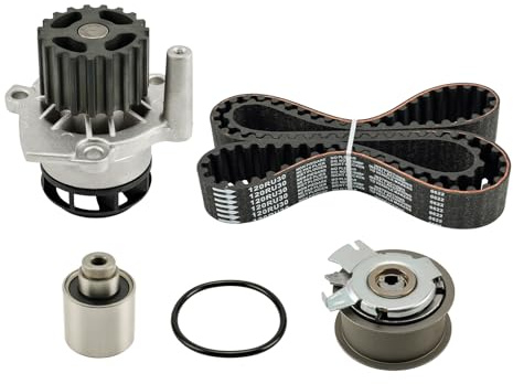 Fesuda Zahnriemensatz + Wasserpumpe, Power Grip Kit Kompatibel mit Golf/Polo/Caddy/Passat/Transporter (2001-2010), Leon/Altea/Cordoba/Ibiza (2002-2010), Octavia/Fabia/Roomster (2003-2010), KP55569XS-2