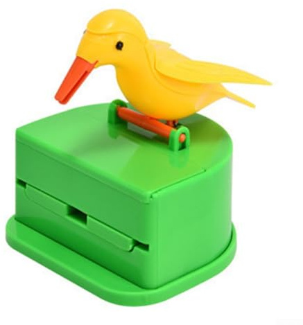 Dispensador automático de palillos de dientes de PVC para pájaros pequeños, accesorio de cocina compacto que ahorra espacio para almacenamiento y dispensación funcional de palillos de dientes (B)