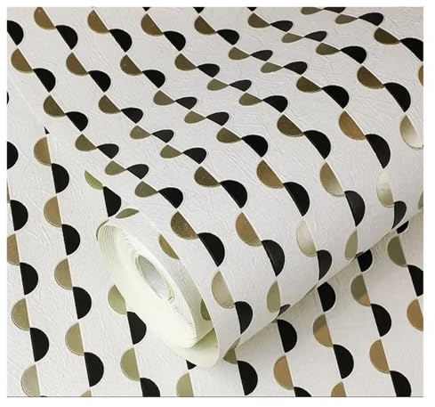 OZLCUA Papier Peint Papier peint léger et luxueux for chambre à coucher, salon, TV, fond rayé blanc(Red,0. 53x10m)
