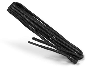 Kaps Cordones Finos Redondos Encerados, Cordones Redondos de Calidad de 2 mm 100% Algodón para Calzado Casual y de Moda, Fabricados en Europa, 1 par, Muchos Colores Elegantes y Longitudes