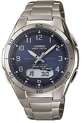 CASIO WVA-M640TD-2AJF Titanium Radio Solar Watch, Mail Order Limited Model, Wave Cepter, Solar Radio, Titanium, Mail Order Limited Men's, Luxury