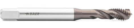 BAER Gewindebohrer M 8 x 1,25 UNiTap HSSE-TiAIN Form C 40° RSP - DIN 371 - Gewindeschneider Sackloch - Bohrer - Maschinengewindebohrer - Materialien bis 1200 N/mm²