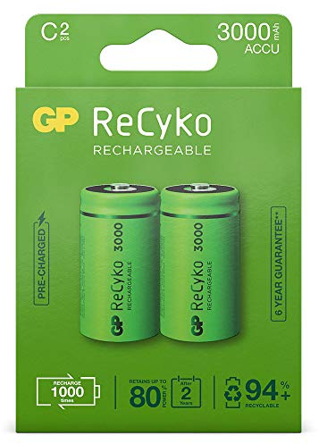 GP RecyKo+ 2 Batterien C Baby Akku