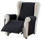 Textilhome Sofa Überzug Adele, Universeller Sofabezug, Couch Überzug, SofaÜberwurf Gepolstert, Sofaschoner Schutzdecke für 1 Sitzer, Haustierfreundlich, Farbe Schwarz, 55 cm
