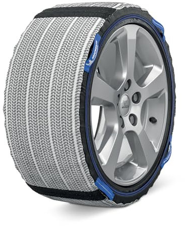 MICHELIN 008415 SOS GRIP Cadenas de nieve textiles Coche, Fundas de nieve para neumáticos, EVO 5