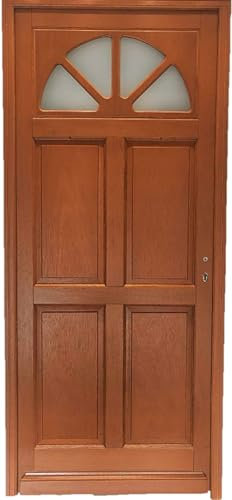 Porte D'entrée Bois Vitrée, Ferji, H,215xl,90 P,gauche Cote Tableau Gd Menuiseries