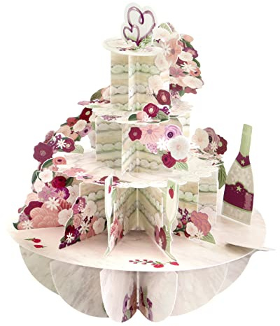 Santoro Pirouette, 3D-Pop-Up-Grußkarte – Cut The Cake – Geschenke für sie, ihn, Jahrestag, Hochzeit, Feier, Valentinstag | Kuchen-Geburtstagskarte
